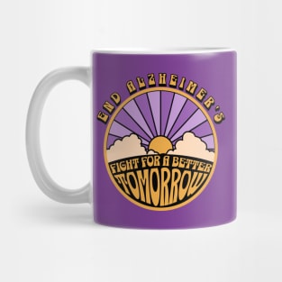 End Alzheimers Fight for a better tomorrow Alz Awareness Mug